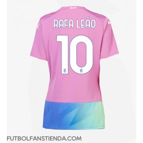 AC Milan Rafael Leao #10 Tercera Equipación Mujer 2023-24 Manga Corta